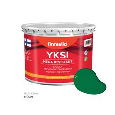 Краска-консилер с эффектом бархата YKSI, ультраматовая, цвет RAL6029 , 2,7л Finntella