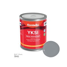 Краска-консилер с эффектом бархата YKSI, ультраматовая, цвет RAL7045 , 0,9л Finntella