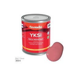 Краска-консилер с эффектом бархата YKSI, ультраматовая, цвет RAL3014 , 0,9л Finntella