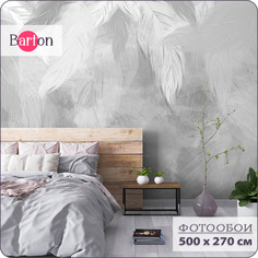 Фотообои флизелиновые 3d Bartonwall Перья 500x270 см M08305-G