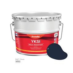 Краска-консилер с эффектом бархата YKSI, ультраматовая, цвет RAL5011 , 9л Finntella