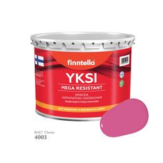 Краска-консилер с эффектом бархата YKSI, ультраматовая, цвет RAL4003 , 2,7л Finntella