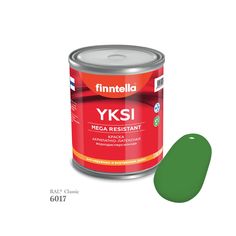 Краска-консилер с эффектом бархата YKSI, ультраматовая, цвет RAL6017 , 0,9л Finntella