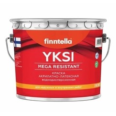 Краска-консилер с эффектом бархата YKSI, ультраматовая, цвет NCS S 2050-B, 9л Finntella