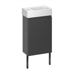 Подвесная тумба с раковиной и ножками для ванной Wellsee WC Area 221802006 в наборе 3 в 1