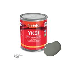 Краска-консилер с эффектом бархата YKSI, ультраматовая, цвет RAL7023 , 0,9л Finntella