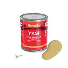 Краска-консилер с эффектом бархата YKSI, ультраматовая, цвет RAL1002 , 0,9л Finntella