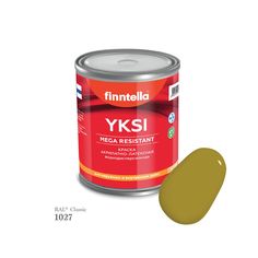 Краска-консилер с эффектом бархата YKSI, ультраматовая, цвет RAL1027 , 0,9л Finntella