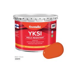 Краска-консилер с эффектом бархата YKSI, ультраматовая, цвет RAL2009 , 2,7л Finntella