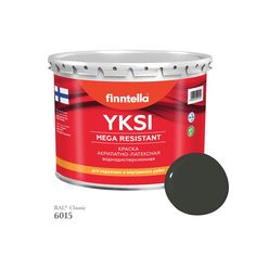 Краска-консилер с эффектом бархата YKSI, ультраматовая, цвет RAL6015 , 2,7л Finntella