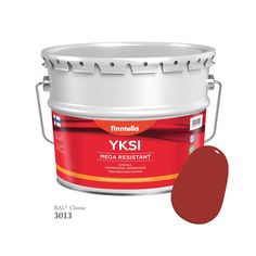 Краска-консилер с эффектом бархата YKSI, ультраматовая, цвет RAL3013 , 9л Finntella