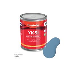 Краска-консилер с эффектом бархата YKSI, ультраматовая, цвет RAL5024 , 0,9л Finntella