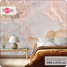 Фотообои флизелиновые 3d Bartonwall Мрамор Флюид 300х270 см M05803