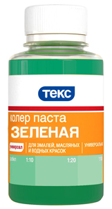 ТЕКС колер паста универсальная N14 зеленая (0,1л)