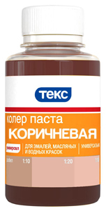 ТЕКС колер паста универсальная N13 коричневая (0,1л)