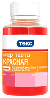 ТЕКС колер паста универсальная N1 красная (0,1л)