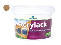 Лак защитно-декоративный водный ECOTERRA дуб 2,5 кг /6