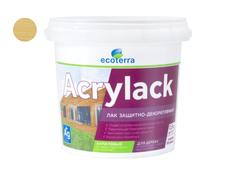 Лак защитно-декоративный водный ECOTERRA сосна 0,9 кг /12