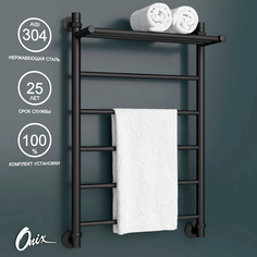 Полотенцесушитель Водяной Onix Classic Plus Black 500x800 нижнее подключение черный