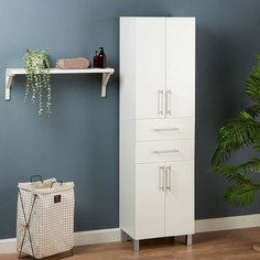 Пенал 500 с ящиками, белый, 50 х 33 х 185 см No Brand