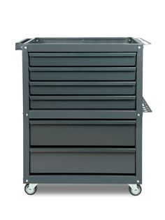Тележка для инструментов на колесах Hard Steel с 6 ящиками, 70*45*82 см, серая