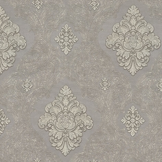 Обои Decori-Decori Mirabilia 83409 Винил на флизелине (1,06х10,05) Серый, Дамаск Decori&Decori