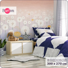 Фотообои на стену флизелиновые 3d Bartonwall Цветы Одуванчики 600х270 см K30703-P