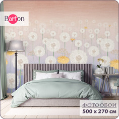 Фотообои на стену флизелиновые 3d Bartonwall Растения Цветы Одуванчик 500х270 см K30705-P