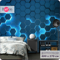 Фотообои флизелиновые 3d Bartonwall Соты 400х270 см M22604
