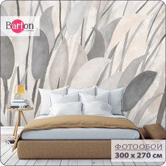 Фотообои флизелиновые 3d Bartonwall Абстракция Растения 300х270 см M21403-B