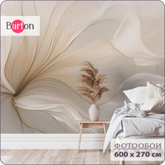 Фотообои флизелиновые 3d Bartonwall Абстракция Цветы 600х270 см M24006