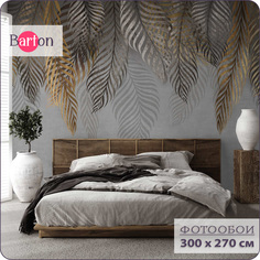 Фотообои флизелиновые 3d Bartonwall Пальмовые листья 300х270 см M21303-G