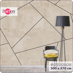 Фотообои флизелиновые 3d Bartonwall Абстракция Геометрия 300х270 см M17003-B