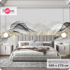 Фотообои флизелиновые 3d Bartonwall Абстракция Птицы 500х270 см M20405-G