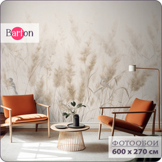 Фотообои на стену флизелиновые 3d Bartonwall Колосья пшеницы Птицы 600х270 см N15906-B