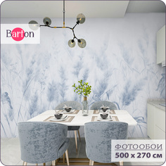 Фотообои на стену флизелиновые 3d Bartonwall Колосья пшеницы Птицы 500х270 см N15905-C