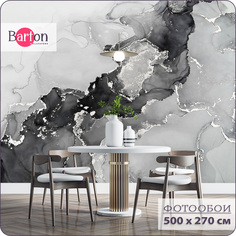 Фотообои флизелиновые 3d Bartonwall Мрамор Флюид 500х270 см M19805-W