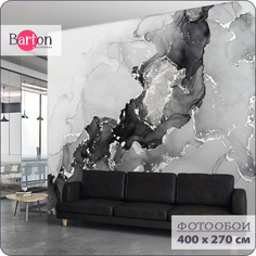 Фотообои флизелиновые 3d Bartonwall Мрамор Флюид 400х270 см M19804-W