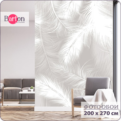 Фотообои флизелиновые 3d Bartonwall Перья 200х270 см M18802