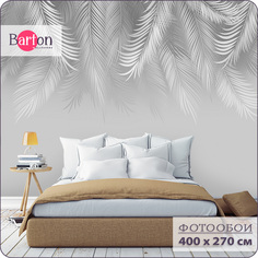 Фотообои флизелиновые 3d Bartonwall Пальмовые листья 400х270 см M18904-G