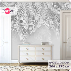 Фотообои флизелиновые 3d Bartonwall Пальмовые листья 300х270 см M20603-G