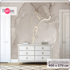 Фотообои флизелиновые 3d Bartonwall Мрамор Флюид 400х270 см M18104-B