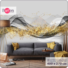 Фотообои флизелиновые 3d Bartonwall Абстракция Птицы 400х270 см M20404-Y