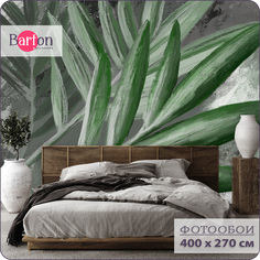 Фотообои флизелиновые 3d Bartonwall Растения Листья 400х270 см M24404-Z