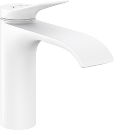 Смеситель для раковины Hansgrohe Vivenis,однорычаж,110, мат белый 75020700