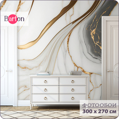 Фотообои флизелиновые 3d Bartonwall Мрамор 300x270 см M24703