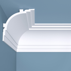 Карниз bello deco К14 потолочный 110х110х2000 мм, 3 шт., белый