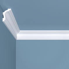 Карниз bello deco К8 потолочный 45х30х2000 мм, 6 шт., белый