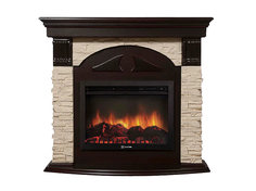 Electrolux Torre 25S с очагом EFP/P-2520LS камень слоновая кость, шпон темный дуб