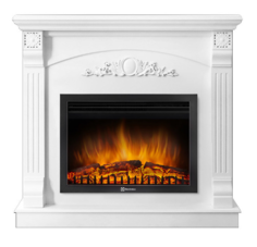 Каминокомплект Electrolux Barocco 25 с очагом EFP/P-2720RLS белый